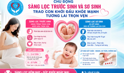 SÀNG LỌC SƠ SINH: 48 GIỜ VÀNG ĐỂ BẢO VỆ TƯƠNG LAI CỦA CON