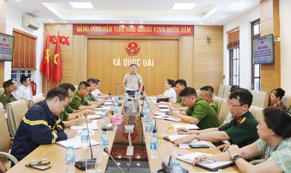 Quốc Oai rút kinh nghiệm công tác phòng cháy chữa cháy và cứu nạn cứu hộ sau vụ cháy tại Thôn Phượng Cách 3