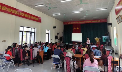 XÃ BA VÌ: NÂNG CAO NĂNG LỰC CHO ĐỘI NGŨ CÁN BỘ TỔ TIẾT KIỆM VÀ VAY VỐN