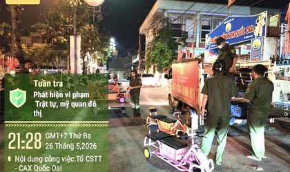 QUỐC OAI KIÊN QUYẾT XỬ LÝ, CHẤM DỨT HOẠT ĐỘNG XE ĐIỆN TỰ PHÁT TẠI KHU VỰC SÂN VẬN ĐỘNG XÃ