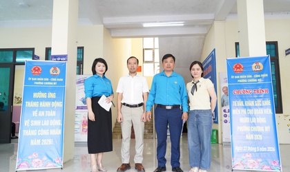 Phường Chương Mỹ tổ chức tập huấn an toàn, vệ sinh lao động và khám sức khỏe miễn phí cho đoàn viên Công đoàn