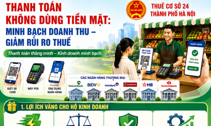THANH TOÁN KHÔNG DÙNG TIỀN MẶT TRONG HỘ KINH DOANH: MINH BẠCH DOANH THU – GIẢM RỦI RO THUẾ