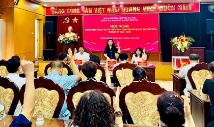 Đảng uỷ phường Hai Bà Trưng tổ chức các hội nghị giới thiệu, kiện toàn nhân sự