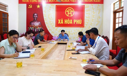 Xã Hoà Phú tổ chức Hội nghị triển khai kế hoạch kiểm tra liên ngành đối với các cơ sở chăn nuôi, giết mổ gia súc, gia cầm