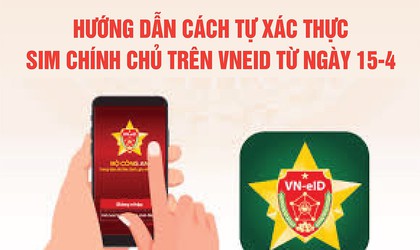Hướng dẫn tự xác thực sim chính chủ trên VNeID từ ngày 15/4