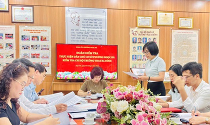 Tăng cường kiểm tra thực hiện dân chủ trong trường học, ghi nhận tại trường THCS Ba Đình