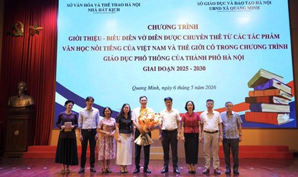 Quang Minh tổ chức chương trình giới thiệu, biểu diễn sân khấu hóa tác phẩm văn học trong trường học