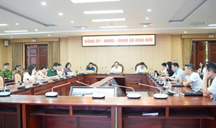 Hoài Đức dự Hội nghị trực tuyến triển khai Luật Thủ đô năm 2026 và giao ban định kỳ giữa Thành uỷ - HĐND - UBND - Uỷ ban MTTQ Việt Nam Thành phố Hà Nội với cơ sở