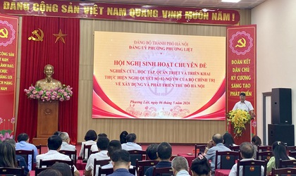 Đảng ủy phường Phương Liệt tổ chức sinh hoạt chuyên đề về Nghị quyết số 02-NQ/TW của Bộ Chính trị