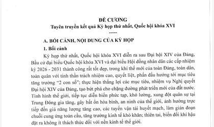 Tuyên truyền kết quả  Kỳ họp thứ nhất, Quốc hội khóa XVI
