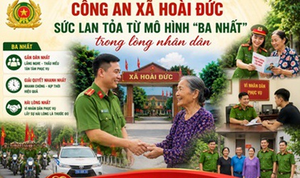 Công an xã Hoài Đức: Sức lan tỏa từ mô hình “Ba nhất” trong lòng nhân dân