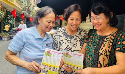 PHƯỜNG BA ĐÌNH TĂNG CƯỜNG CÁC HOẠT ĐỒNG TRUYỀN THÔNG LƯU ĐỘNG HƯỞNG ỨNG NGÀY THALASSEMIA THẾ GIỚI 8/5