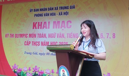 TRUNG GIÃ TỔ CHỨC KỲ THI OLYMPIC CÁC MÔN TOÁN, NGỮ VĂN, TIẾNG ANH CẤP THCS CHO HỌC SINH KHỐI 6,7,8