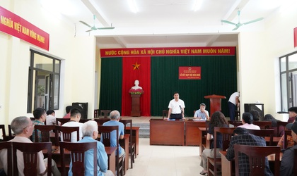 Các hộ dân thuộc TDP Tràng An đồng thuận bàn giao mặt bằng thực hiện dự án Cải tạo, nâng cấp Quốc lộ 6 đoạn Ba La – Xuân Mai
