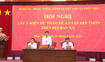 Phúc Thọ tổ chức Hội nghị lấy ý kiến về phương án sắp xếp, sáp nhập thôn