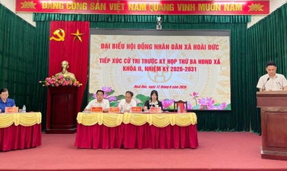 Đại biểu HĐND xã Hoài Đức khoá II, nhiệm kỳ 2026-2031 tiếp xúc cử tri trước Kỳ họp thứ 3