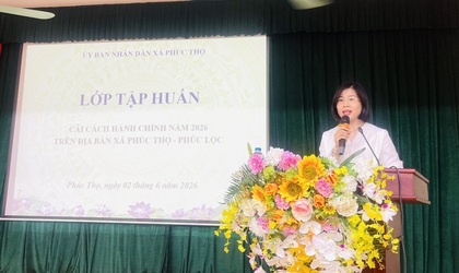 TẬP HUẤN CẢI CÁCH HÀNH CHÍNH NĂM 2026 TRÊN ĐỊA BÀN XÃ PHÚC THỌ - PHÚC LỘC