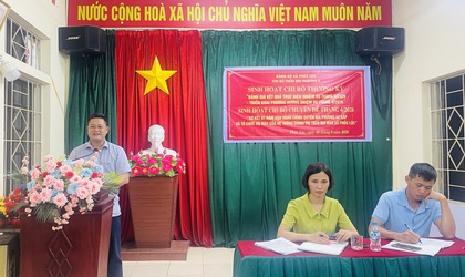 Chi bộ thôn Sen Phương 4 tổ chức sinh hoạt thường kỳ tháng 6/2026