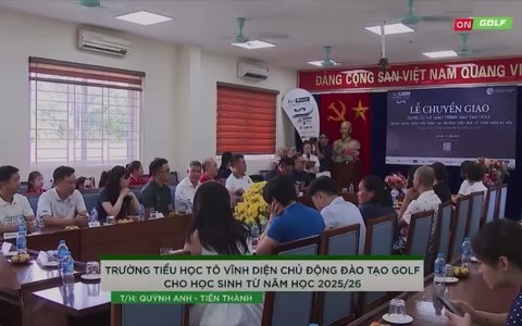 Trường Tiểu học Tô Vĩnh Diện chủ động đào tạo Golf cho học sinh từ năm học 2025- 2026
