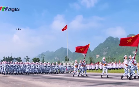 Các lực lượng vũ trang tổng hợp luyện diễu binh, diễu hành cho nhiệm vụ A80
