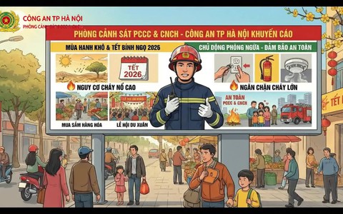 Khuyến cáo bảo đảm an toàn phòng cháy, chữa cháy dịp Tết Nguyên đán Bính Ngọ 2026