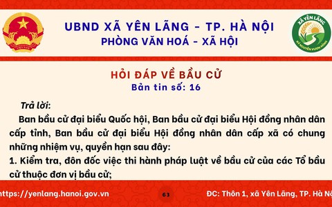 BẢN TIN 16 HỎI ĐÁP VỀ BẦU CỬ QUỐC HỘI KHÓA XVI VÀ HĐND CÁC CẤP NHIỆM KỲ 2026-2031