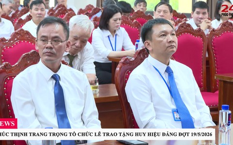 PHÚC THỊNH TRANG TRỌNG TỔ CHỨC LỄ TRAO TẶNG HUY HIỆU ĐẢNG ĐỢT 19/5/2026