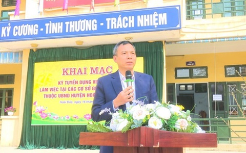 Hoài Đức khai mạc vòng 2 kỳ tuyển dụng viên chức làm việc tại các cơ sở giáo dục công lập thuộc huyện