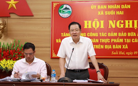 Xã Suối Hai tổ chức hội nghị quán triệt công tác đảm bảo an toàn thực phẩm năm 2025