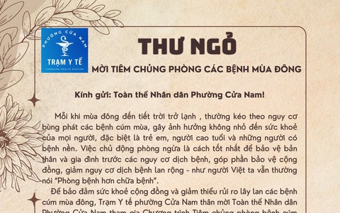 Khuyến cáo phòng chống bệnh cúm mùa và các bệnh thường gặp mùa mưa bão. 