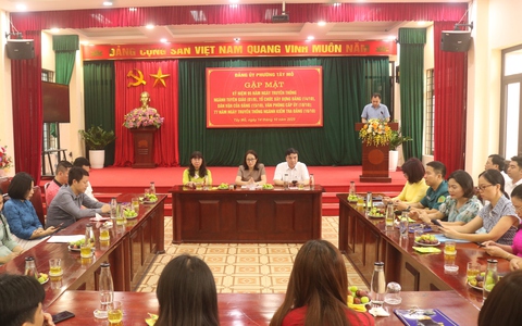 ĐẢNG ỦY PHƯỜNG TÂY MỖ TỔ CHỨC GẶP MẶT KỶ NIỆM CÁC NGÀNH CÔNG TÁC XÂY DỰNG ĐẢNG