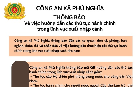 Quy định về việc chấp hành khai báo tạm trú đối với người nước ngoài trên địa bàn xã Phú Nghĩa