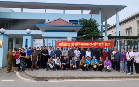 Tổng vệ sinh môi trường diệt bọ gậy chủ động phòng, chống bệnh sốt xuất huyết sau bão Bualoi và Matmo