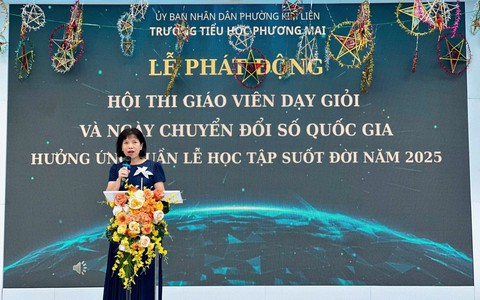 TRƯỜNG TIỂU HỌC PHƯƠNG MAI HƯỞNG ỨNG NGÀY CHUYỂN ĐỔI SỐ QUỐC GIA VÀ TUẦN LỄ HỌC TẬP SUỐT ĐỜI NĂM 2025