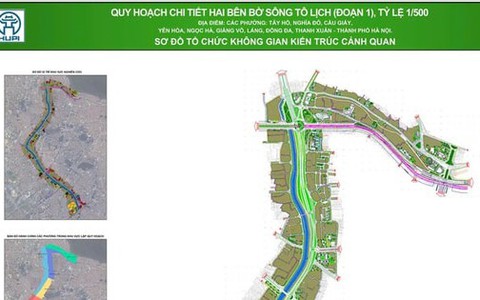 Thông báo: Lấy ý kiến các cơ quan, tổ chức, cá nhân, cộng đồng dân cư đối với đồ án Quy hoạch chi tiết hai bên bờ tuyến sông Tô Lịch