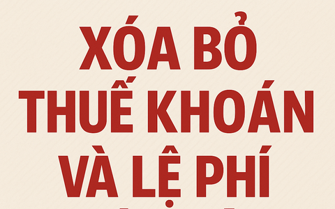 THÔNG TIN QUAN TRỌNG XÓA BỎ THUẾ KHOÁN VÀ LỆ PHÍ MÔN BÀI TỪ NGÀY 01/01/2026
