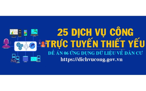 Không thu thành phần hồ sơ giấy đối với 25 dịch vụ công trực tuyến thiết yếu