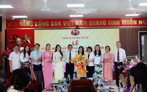 Đảng ủy phường Yên Sở: Thành lập 3 cơ sở đảng tại các  trường THPT Đỗ Mười, Tiểu học Pháp Vân, Mầm non Ánh Sao