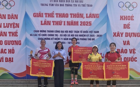 BẾ MẠC GIẢI THỂ THAO THÔN LÀNG XÃ NỘI BÀI NĂM 2025