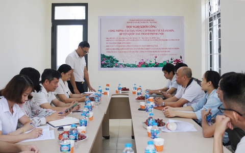 Khởi công dự án cải tạo, nâng cấp Điểm Y tế sài sơn  xã Quốc Oai góp phần nâng cao chất lượng chăm sóc sức khỏe nhân dân trên địa bàn