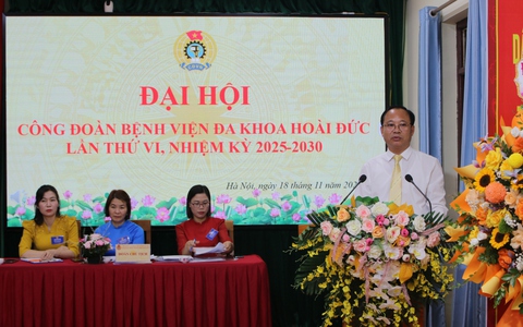 Công đoàn Bệnh viện đa khoa Hoài Đức vững bước đổi mới, chăm lo tốt hơn cho người lao động