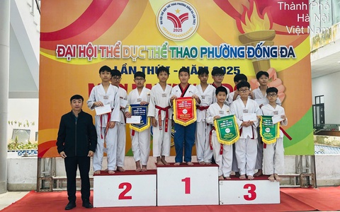 Taekwondo khép lại thành công Đại hội Thể dục thể thao phường Đống Đa lần thứ I năm 2025