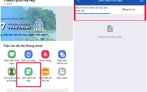 Người dân cần làm gì để làm sạch dữ liệu phương tiện và Giấy phép lái xe?