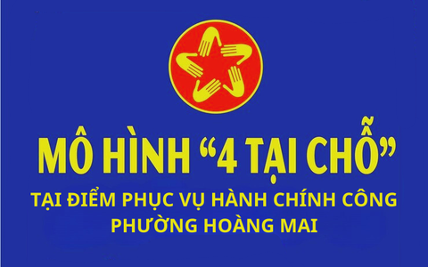 Điểm phục vụ hành chính công phường Hoàng Mai thực hiện mô hình 