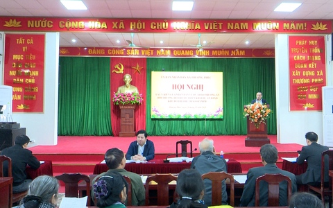 Thượng Phúc lấy ý kiến nhân dân về dự thảo phương án bồi thường, hỗ trợ triển khai Dự án đầu tư xây dựng Khu đô thị thể thao Olympic