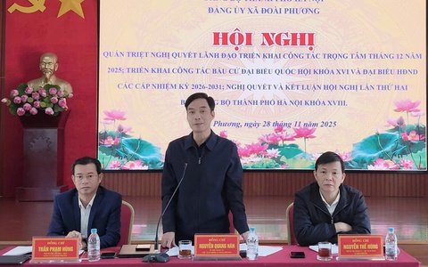 Đoài Phương triển khai công tác bầu cử Đại biểu Quốc hội khoá XVI và Đại biểu HĐND các cấp nhiệm kỳ 2026-2031