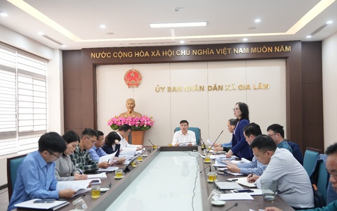 Ủy ban bầu cử xã Gia Lâm tổ chức họp bàn công tác bầu cử đại biểu Quốc hội khóa XVI và đại biểu Hội đồng nhân dân các cấp