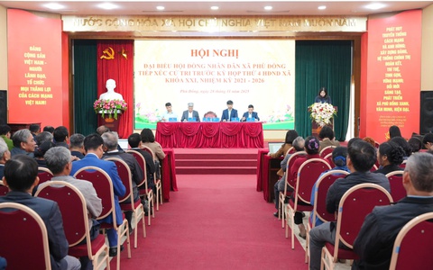 xã Phù Đổng tổ chức Hội nghị Đại biểu HĐND xã tiếp xúc cử tri trước kỳ họp thứ 4 HĐND xã khoá XXI, nhiệm kỳ 2021-2026