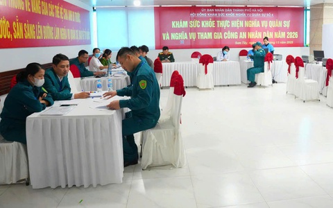 PHƯỜNG SƠN TÂY: 192 CÔNG DÂN THAM GIA KHÁM TUYỂN NGHĨA VỤ QUÂN SỰ NĂM 2026