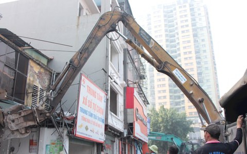 Phường Giảng Võ cơ bản hoàn thành giải phóng mặt bằng đường Vành đai 1 trước thời hạn